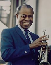 Legendary Jazz Trumpet Player Louis Armstrong Classic Poster Photo 13x19 picture