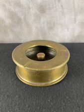 WWII British Heavy Brass Ashtray Made from Artillery Shells With 1970 