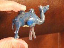 vintage Made in Japan Bactrian camel blown glass art swirl colors picture
