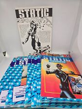 12 LOT Static DC comic Collectors Edition Set Card+Poster+Panel Mural picture