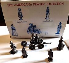 The Americana Pewter Collection #AH18 Fire Station Pumper & 4 Figurines picture