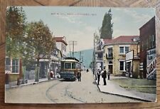 '11 Rare Main Street Stores WESTERNPORT INTERURBAN TROLLEY Maryland MD Post Card picture