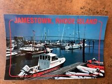 Rhode Island Jamestown Real Photo Postcard BOATS Sailing Fire Rescue NEWPORT RI picture