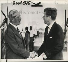 1962 Press Photo British Premier Harold Macmillan & US President John F. Kennedy picture