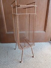 MCM Richard Galef  perforated  Metal  Magazine  Rack/ stand  mid century modern picture