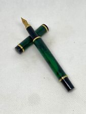 Vintage Duroflex 4 Fountain Pen Golden Black and Green Marble Design *UNTESTED* picture