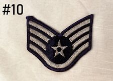 Vintage Original Vietnam Era USAF Air Force Uniform Emblem Patch Staff Sgt picture