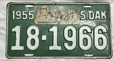 1955 South Dakota License Plate picture