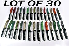 30 pieces Carbon steel Bull cuter knives with leather sheath UM-5046 picture
