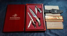 Winchester 2007 Limited Edition 3 Peace Knife Set Wooden Case Box New Unused picture