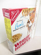 cereal box 1967 Disney Bambi puppet theater marionette WHEAT HONEYS premium picture