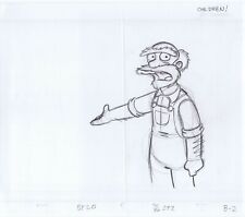 Simpsons Willie Original Art Animation Production Pencils BF20 SC|BG-292 B-2 picture