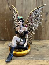 Steampunk Fairy Sitting Resin Figurine 8