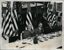 1935 Press Photo (L to R) Edwin Bricker, George Dern, Francis Pope, L. Bush picture