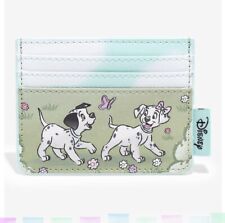 Loungefly Disney 101 Dalmatians Puppies Flowers Cardholder 7 Slots NWT & Wrap picture