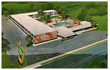 Vandalia Illinois Aerial View Holiday Inn I70 & US 52 1970s Advertising Postcard picture