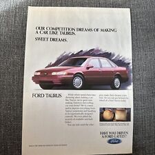 1993 Ford Taurus Sedan Advertisement Sweet Dreams picture