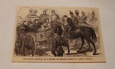 1879 magazine engraving ~ NAPOLEON IV AT REVIEW of English Troops picture