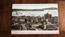 Vintage Postcard Color Elliot Bay Seattle WA And Olympic Mtns 1908 K4 picture
