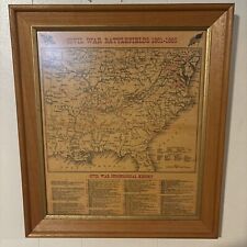 Civil War Battlefields 1861-1865 Map picture