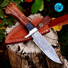 EDC Handmade Damascus Skinning Hunting Tactical Fixed Blade Survival Knife 2787 picture