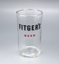 Fitgers Beer Shell Glass / Vtg Tavern Barware Advertising / Man Cave Bar Decor picture