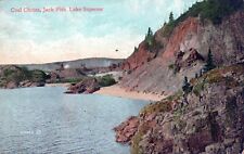 Coal Chutes Jack Fish Lake Superior Ontario Canada Undivided Vintage Postcard picture