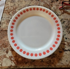PYREX PENN DUTCH UNDERPLATE FRIENDSHIP RED FLOWER PLATE  795-20 RARE PROMOTIONAL picture