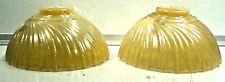 PAIR OF VINTAGE CREAM AND WHITE LAMP SHADES 6