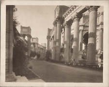 Original Antique Photo Colonnade at Palace of Fine Arts San Francisco RARE 1915 picture