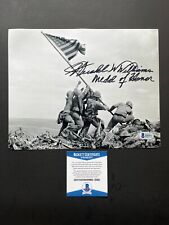 Hershel W. Williams Rare autographed signed Iwo Jima 8x10 photo Beckett BAS coa picture