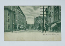 Early 1900s Bank Street Waterbury CT Undivided Back Postcard - Connecticut picture