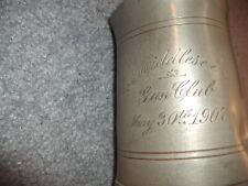 Rare 1907 Middlesex Gun Club engraved Shooting Trophy Mug picture