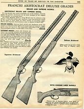 1964 Print Ad of Franchi Aristocrat Deluxe & Supreme Shotgun picture