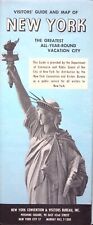 NEW YORK CITY VISITORS GUIDE & MAP NY CONVENTION BUREAU NYC MAYOR WAGNER 1960S  picture