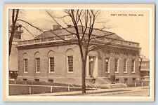Rice Lake Wisconsin WI Postcard Post Office Building Exterior c1920's Antique picture