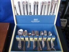 Beautiful 61 Piece Rogers Eternally Yours Silver Plated Set picture