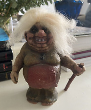 VINTAGE NYFORM TROLL W/ WALKING STICK and ORIGINAL SEALED TAG DISCONTINUED picture