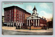 Chambersburg PA-Pennsylvania, Memorial Square, Antique, Vintage Postcard picture