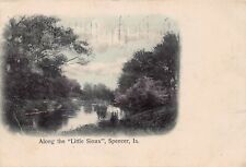 Spencer IA Iowa Little Sioux River c1908 to Reverend Sorensen Vtg Postcard A63 picture