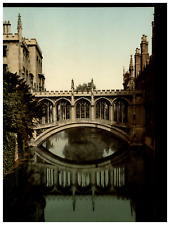 England. Cambridge. Bridge of Sighs. Vintage Photochrome by P.Z, Photochrome Zu picture