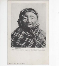 Chief Seattle  Seattle WA postcard 1900  Angeline Chief Seattle's daughter picture