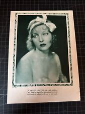 Vintage 1920s Corrine Griffith Sepia Portrait picture