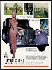1975 Tropicana hotel casino Las Vegas showgirl photo Rolls Royce vtg print ad picture