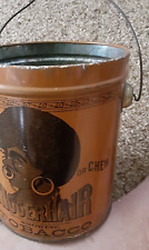 Vintage B. Leidersdorf Co. Not Bigger Hair Tobacco Tin Can Pail picture