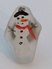 Snowman Lapel Pin Small Plastic  picture