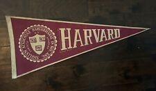 VTG Harvard university Felt Pennant 29” Ivy League Vintage picture