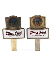 Lot of 2 Vintage Utica Club Pilsner Lager Beer Tap Handles picture