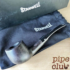Stanwell Featherweight Black Smooth 242 Bent Pot Pipe - Lifetime Warranty picture