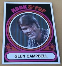 1972 Hitmakers Inc Rock & Pop Trading Card #17 Glen Campbell  EX-MT picture